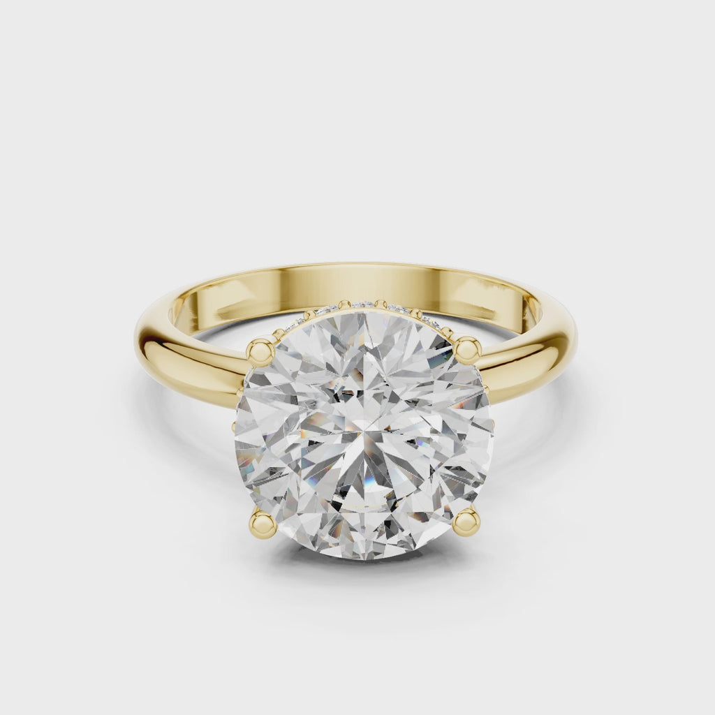 Gold Ring LR-0051, Yellow Gold, 360 video