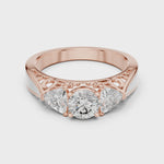 Gold Ring LR-0029, Rose Gold, 360 video