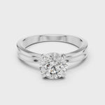 Gold Ring LR-0004, White Gold, 360 video