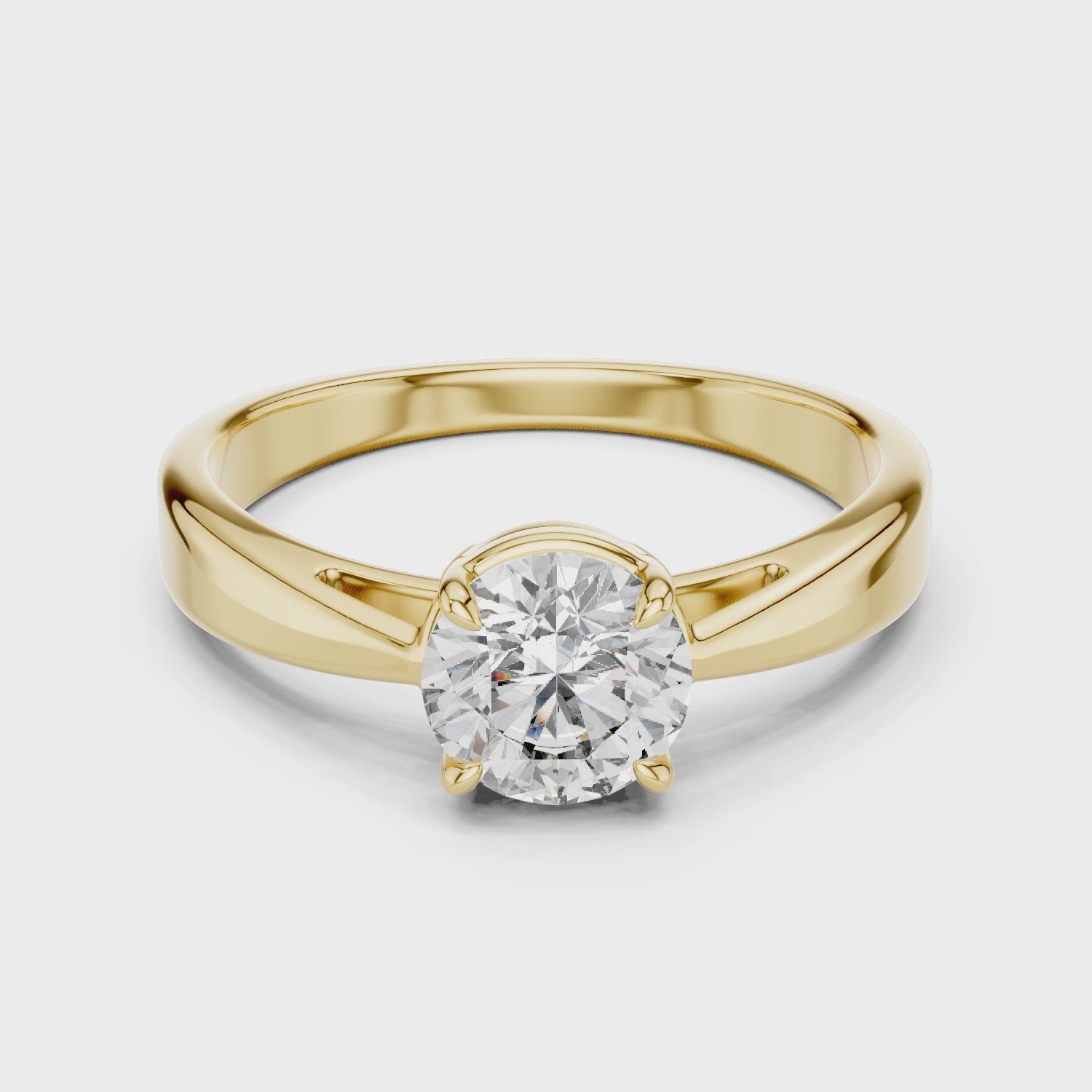 Gold Ring LR-0003, Yellow Gold, 360 video