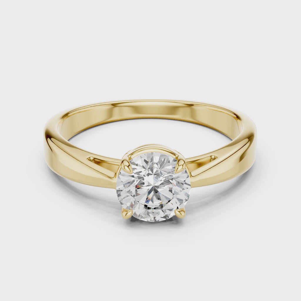 Gold Ring LR-0003, Yellow Gold, 360 video